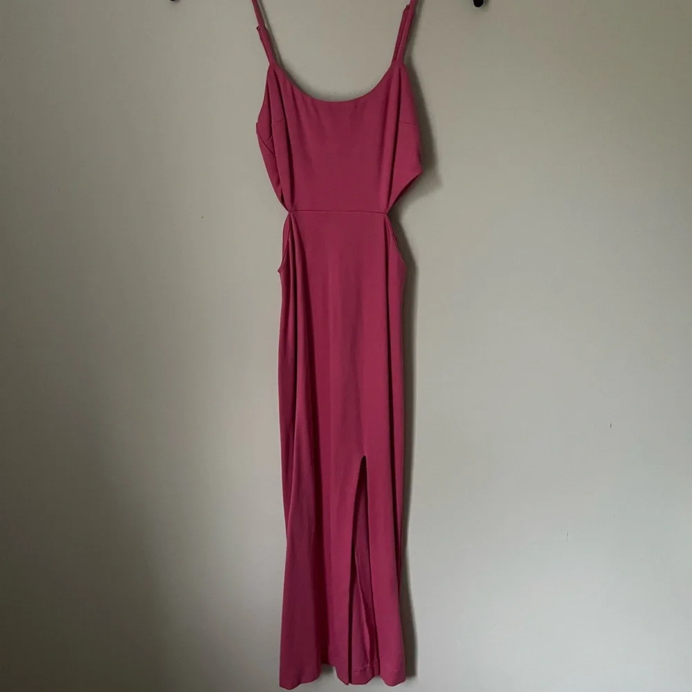 Revolve Hot Pink, Side cut-out Midi Dress, XS - Picture 1 of 4